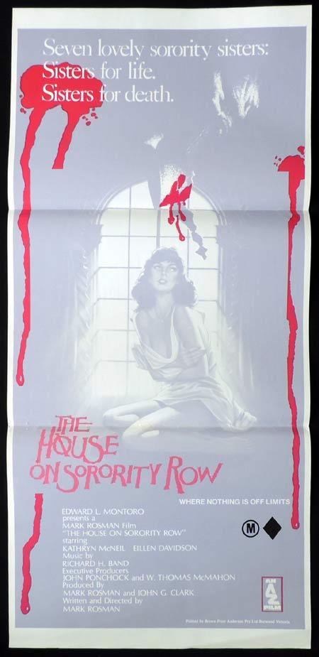 HOUSE ON SORORITY ROW Original Daybill Movie Poster Kate McNeil Slasher Horror