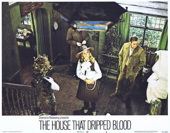 HOUSE THAT DRIPPED BLOOD Denholm Elliott Lobby Card 8