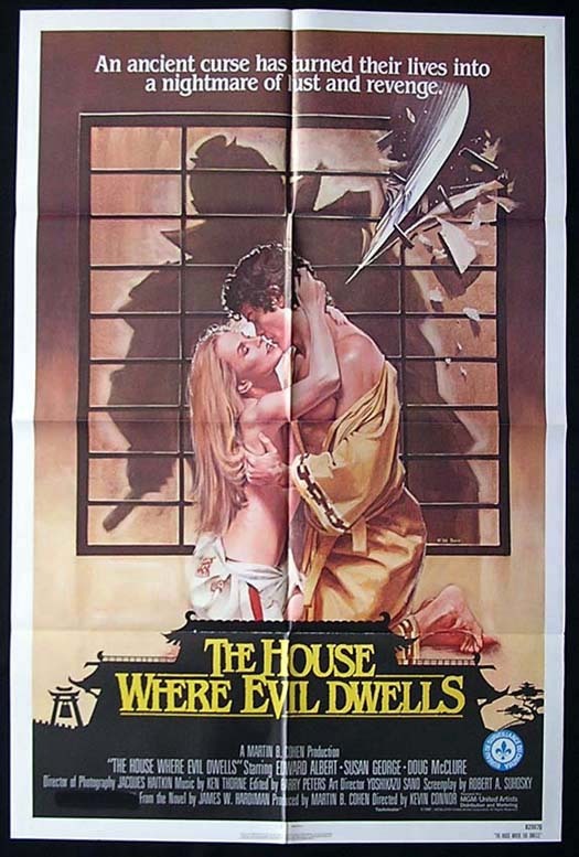 HOUSE WHERE EVIL DWELLS One sheet Movie poster 1982 Susan George