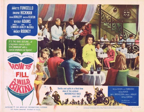 HOW TO STUFF A WILD BIKINI 1965 US Lobby card 5 Annette Funicello