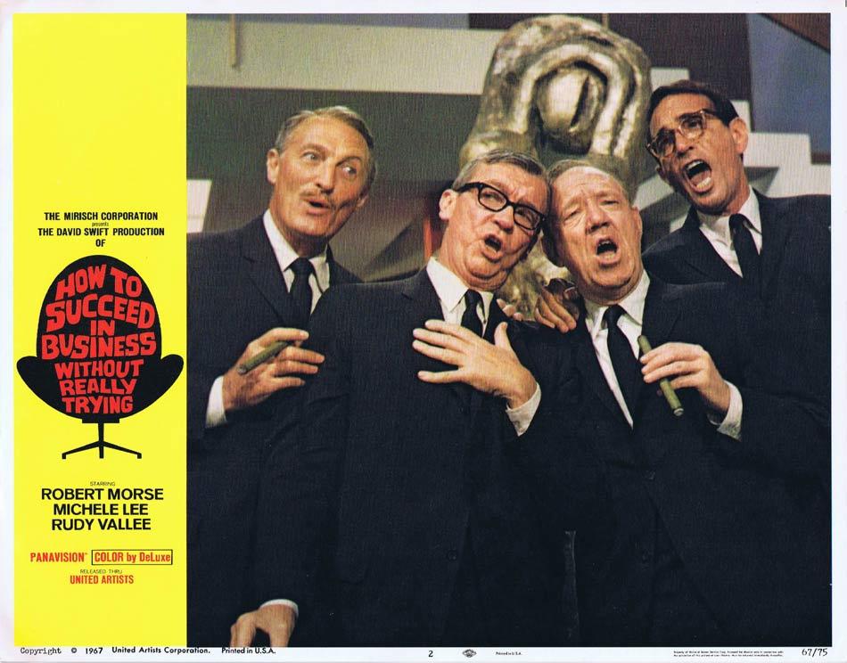 HOW TO SUCCEED IN BUSINESS WITHOUT REALLY TRYING Lobby card 2 Robert Morse 1967