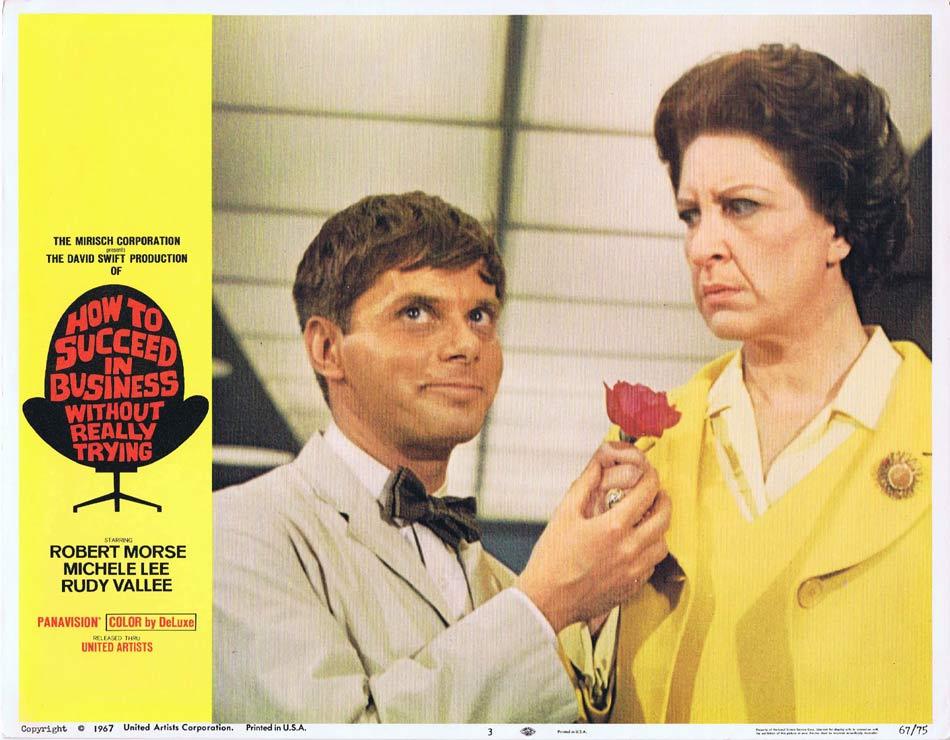 HOW TO SUCCEED IN BUSINESS WITHOUT REALLY TRYING Lobby card 3 Robert Morse 1967