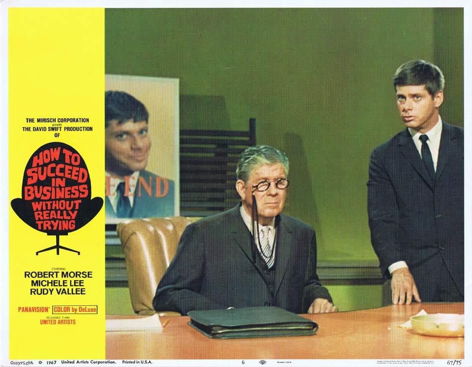 HOW TO SUCCEED IN BUSINESS WITHOUT REALLY TRYING Lobby card 6 Robert Morse 1967