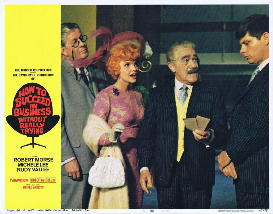 HOW TO SUCCEED IN BUSINESS WITHOUT REALLY TRYING Lobby card 8 Robert Morse 1967 Sammy Smith