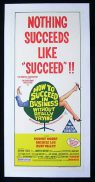 HOW TO SUCCEED IN BUSINESS WITHOUT REALLY TRYING '67-Morse-LINEN BACKED Movie poster