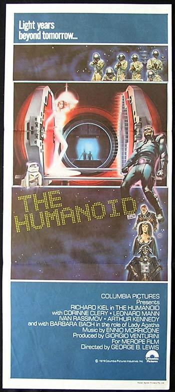 THE HUMANOID 1979 Sci Fi HORROR Original daybill Movie Poster Richard Kiel