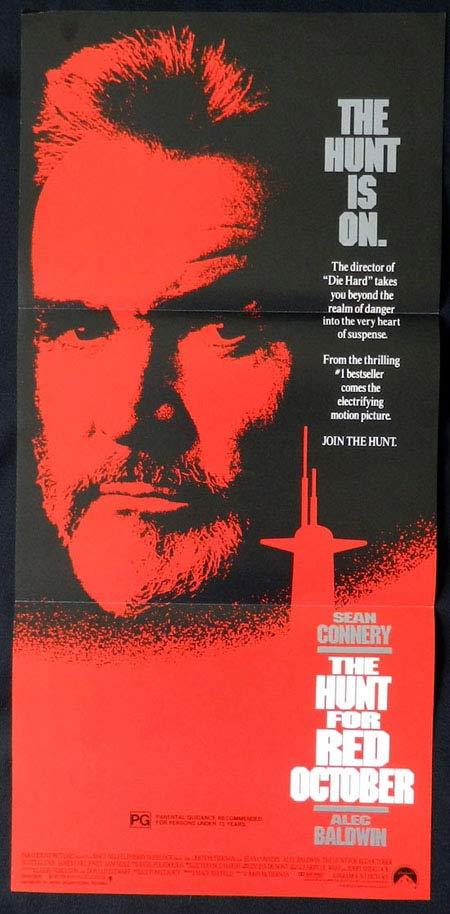 THE HUNT FOR RED OCTOBER Original Daybill Movie poster Sean Connery