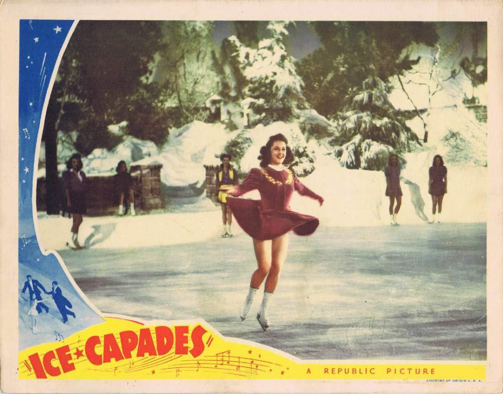 ICE CAPADES Original Lobby Card 2 Dorothy Lewis Ice Skating Moviemem