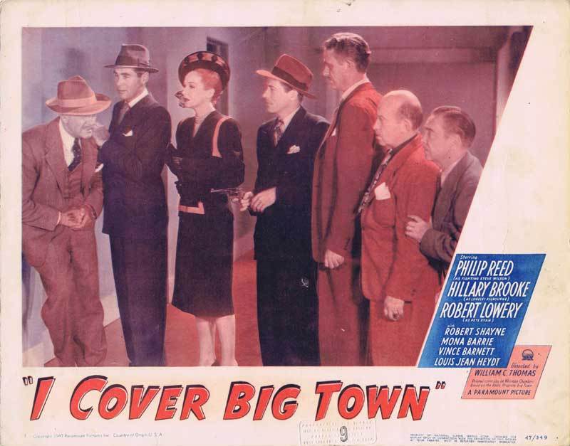 I COVER BIG TOWN Lobby card 2 Film Noir