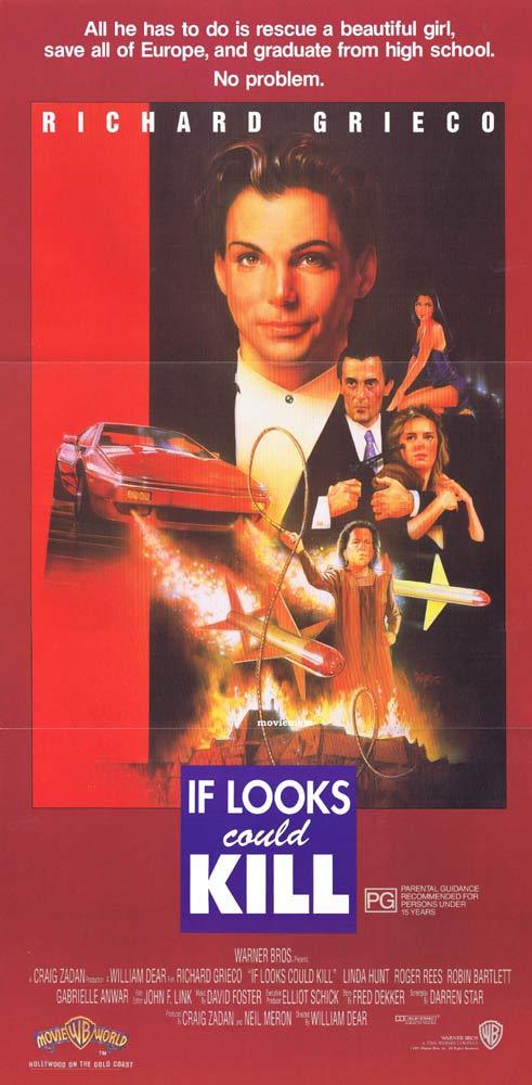 IF LOOKS COULD KILL aka TEEN AGENT Original daybill Movie Poster Richard Grieco