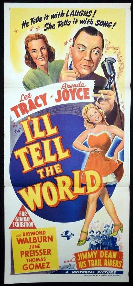I’LL TELL THE WORLD Original Daybill Movie Poster