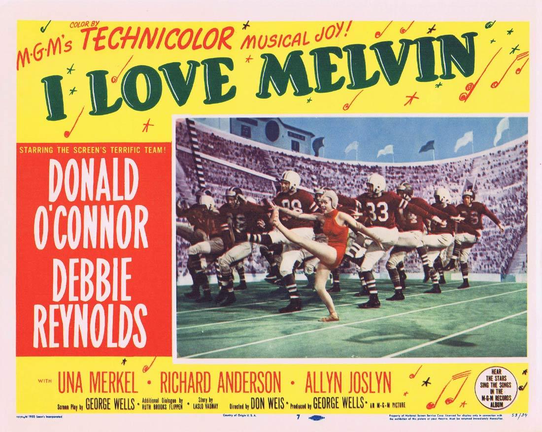 I LOVE MELVIN Movie Lobby Card 7 Donald O’Connor Debbie Reynolds
