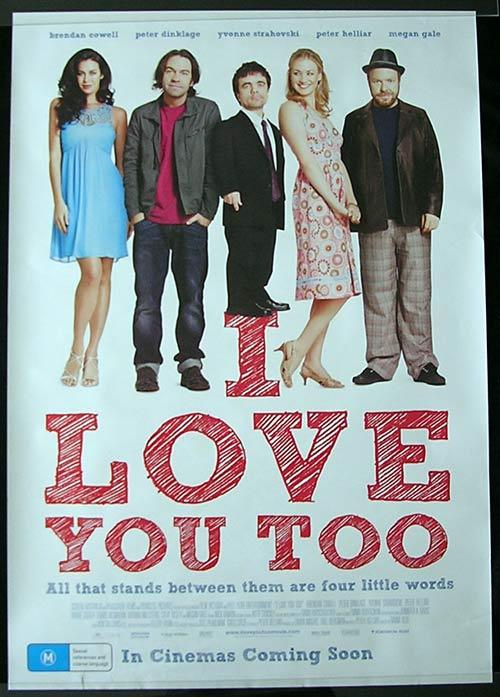 I LOVE YOU TOO Movie poster 2010 Peter Hellier Megan Gale