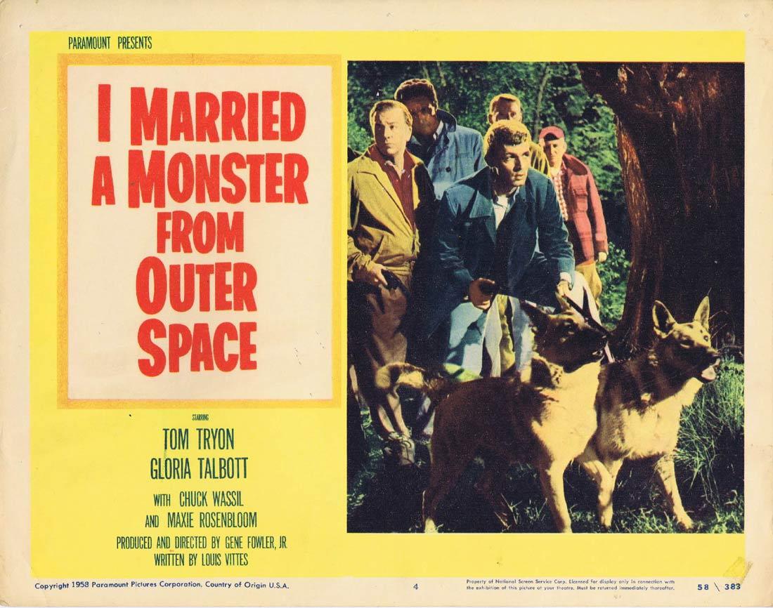 I MARRIED A MONSTER FROM OUTER SPACE Lobby card 4 Tom Tryon Sci Fi