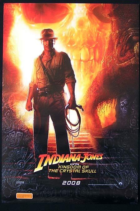 INDIANA JONES AND THE KINGDOM OF THE CRYSTAL SKULL Original Advance Daybill Movie poster