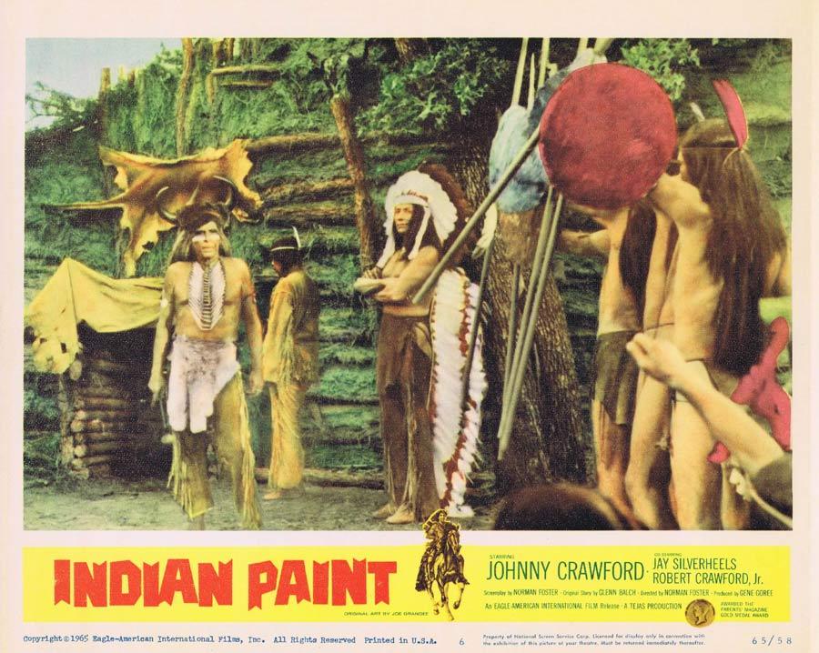 INDIAN PAINT Lobby Card 6 Johnny Crawford American Indian