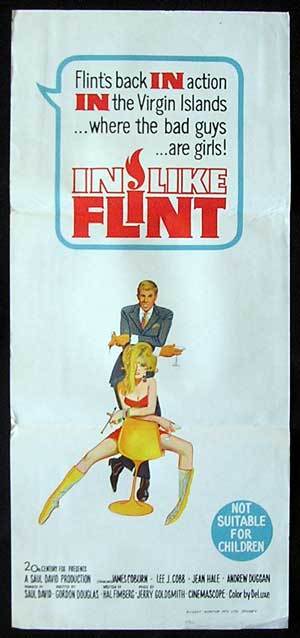 IN LIKE FLINT Movie Poster 1967 James Coburn daybill