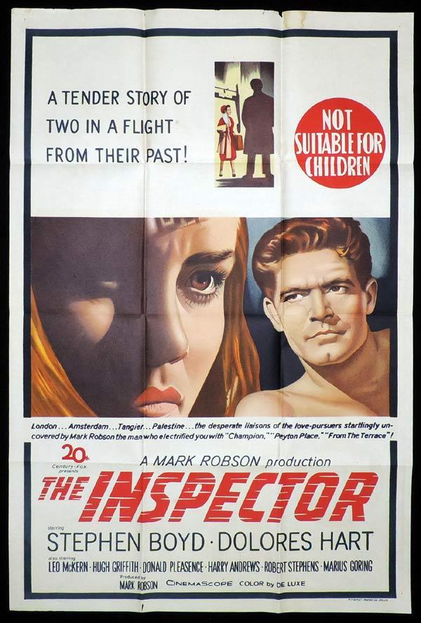 THE INSPECTOR One Sheet Movie Poster Stephen Boyd