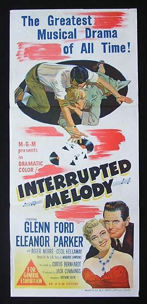 INTERRUPTED MELODY Original Daybill Movie Poster Eleanor Parker Glenn Ford