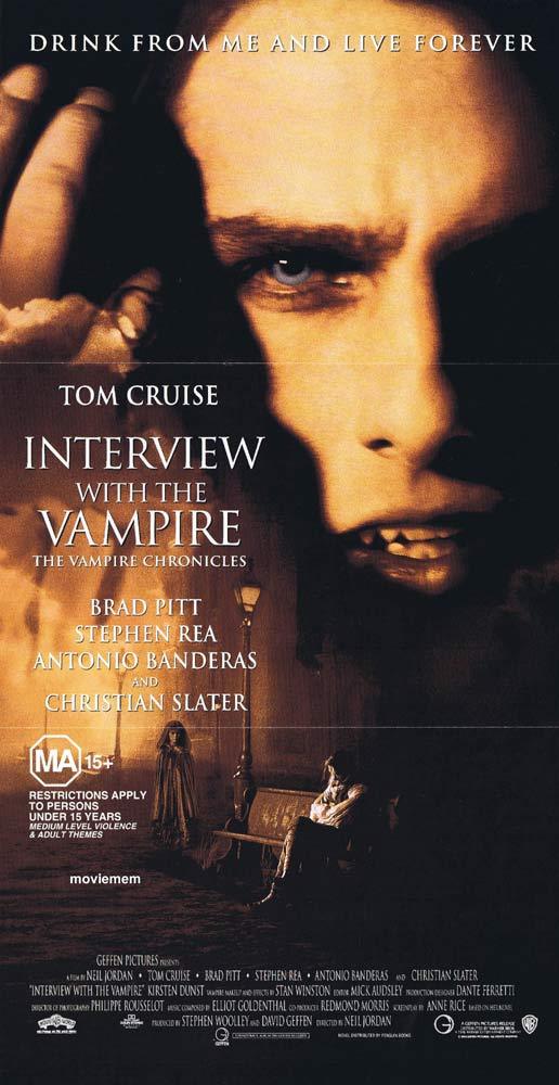 INTERVIEW WITH THE VAMPIRE Original Daybill Movie Poster Tom Cruise