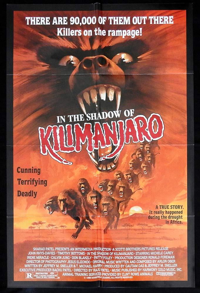 IN THE SHADOW OF KILIMANJARO Original US One sheet Movie poster John Rhys-Davies