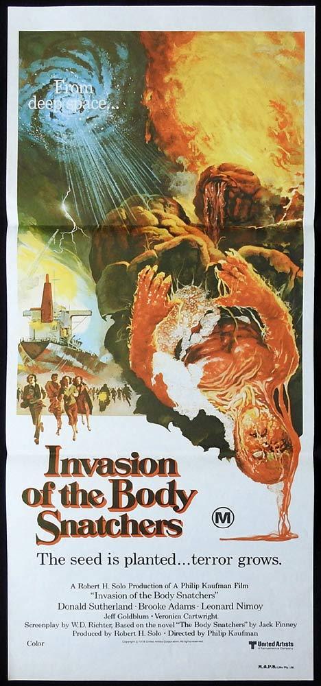INVASION OF THE BODY SNATCHERS Original daybill Movie Poster Donald Sutherland