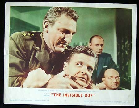 THE INVISIBLE BOY Vintage Lobby card Sci Fi ORIGINAL US