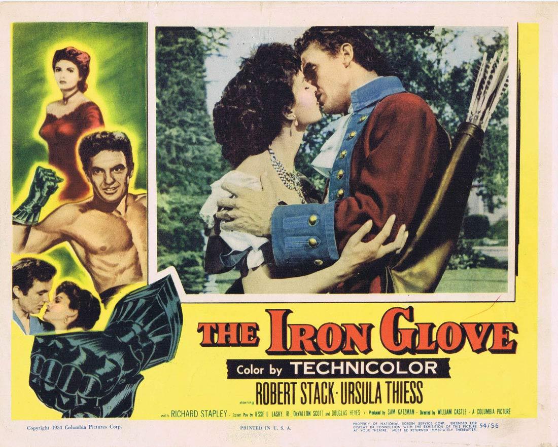THE IRON GLOVE Lobby card 3 Robert Stack Ursula Thiess William Castle