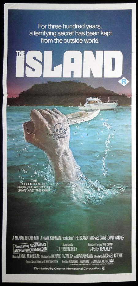 THE ISLAND Original Daybill Movie Poster Michael Caine David Warner