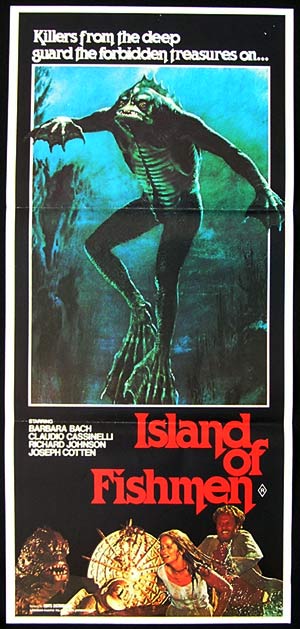 ISLAND OF THE FISHMEN ’79 Barbara Bach-Joseph Cotten-poster