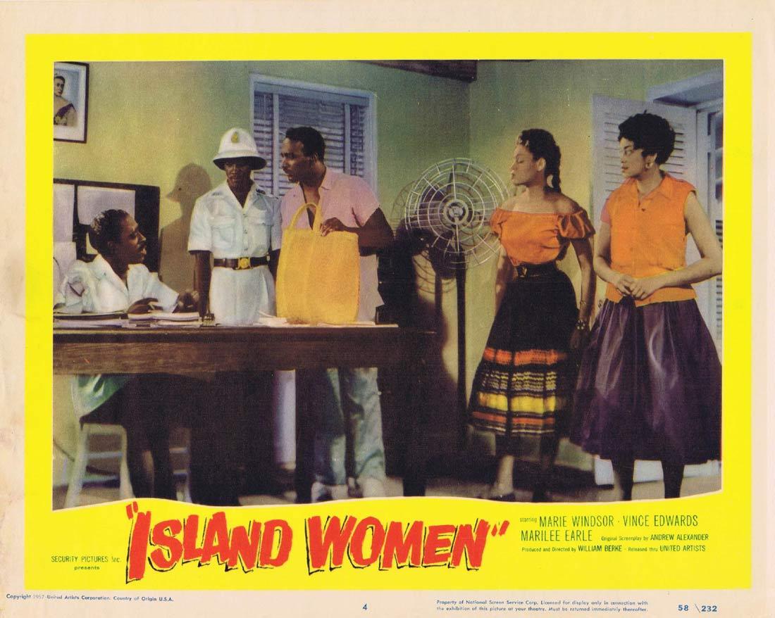 ISLAND WOMEN Lobby Card 4 Marie Windsor Vince Edwards