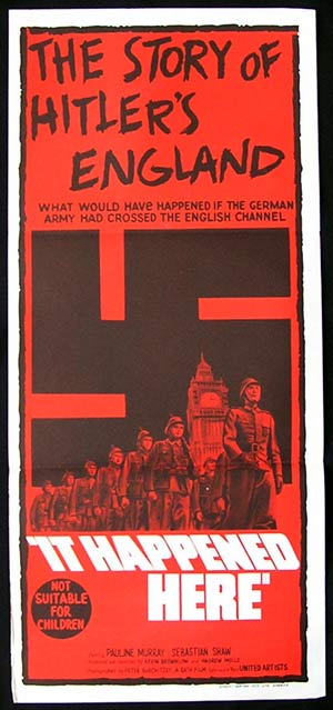 IT HAPPENED HERE ’66 Hitler’s England RARE poster