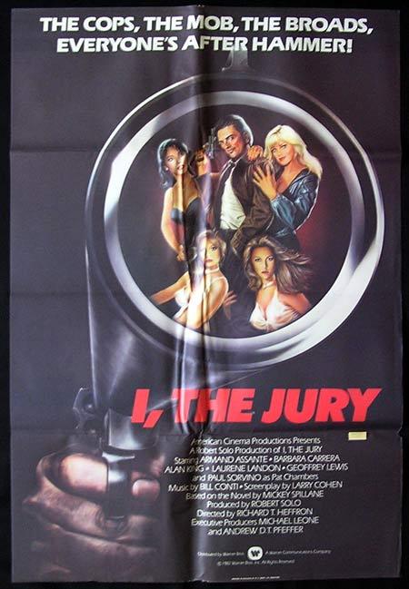 I THE JURY Original One sheet Movie poster Mickey Spillane Armand Assante