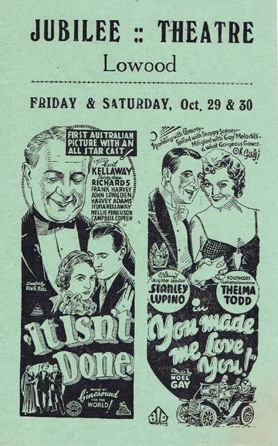 IT ISN’T DONE 1937 Ken G Hall RARE Australian Movie Flyer