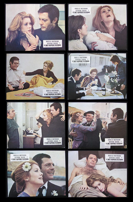 IT ONLY HAPPENS TO OTHERS 1971 Catherine Deneuve Lobby card set
