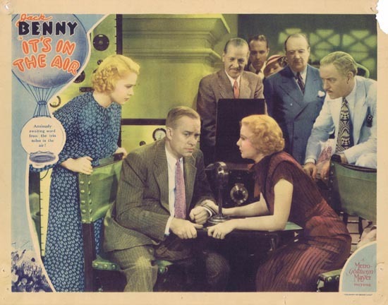IT’S IN THE AIR 1935 Lobby Card Jack Benny