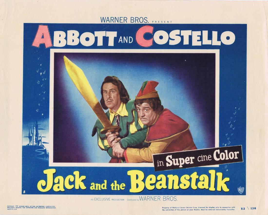 JACK AND THE BEANSTALK Lobby Card 5 Abbott and Costello