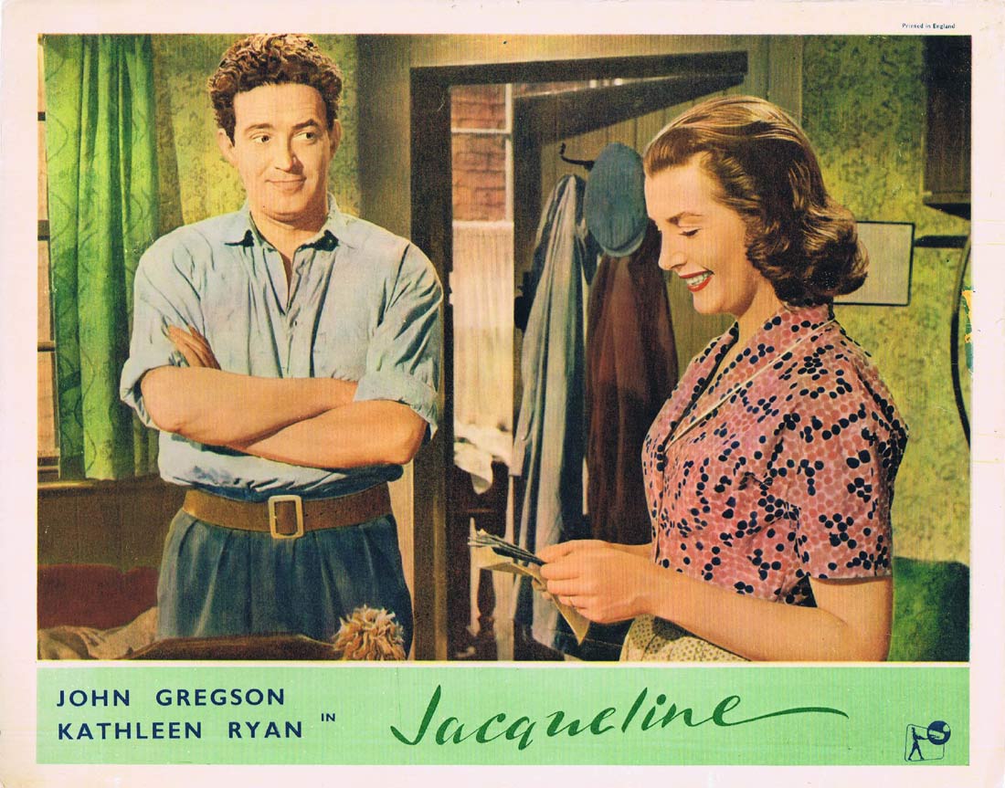 JACQUELINE Original Lobby card 2 1956 John Gregson British Cinema