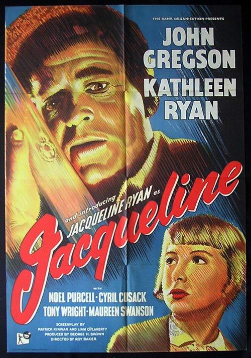 JACQUELINE Movie Poster 1956 John Gregson British Cinema One sheet