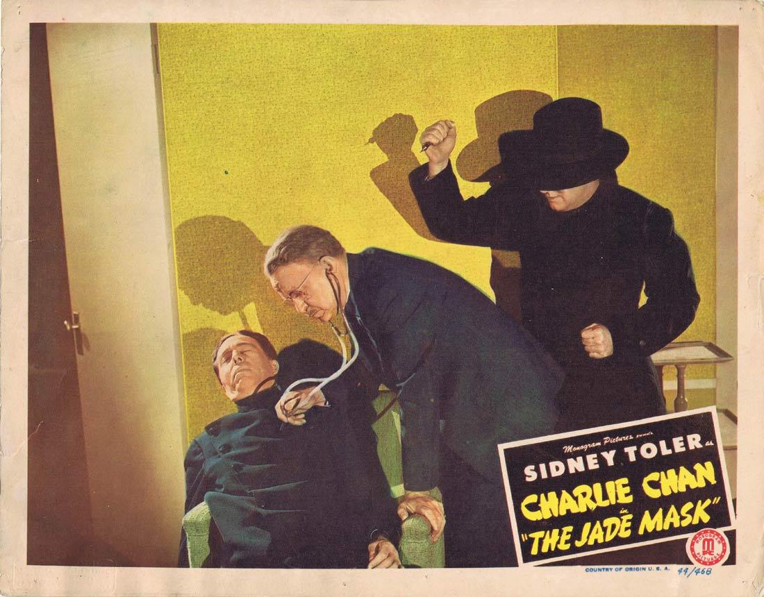 THE JADE MASK Lobby Card Sidney Toler as Charlie Chan
