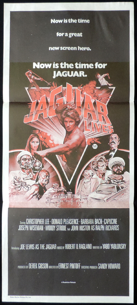JAGUAR LIVES Original Daybill Movie poster Christopher Lee Kung Fu Martial Arts