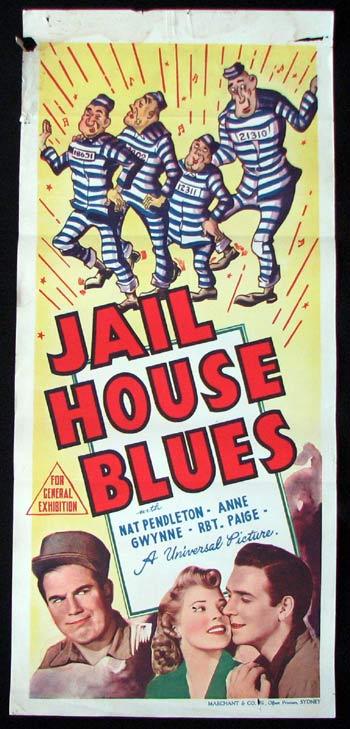 JAIL HOUSE BLUES Daybill Movie poster Nat Pendleton MARCHANT graphics