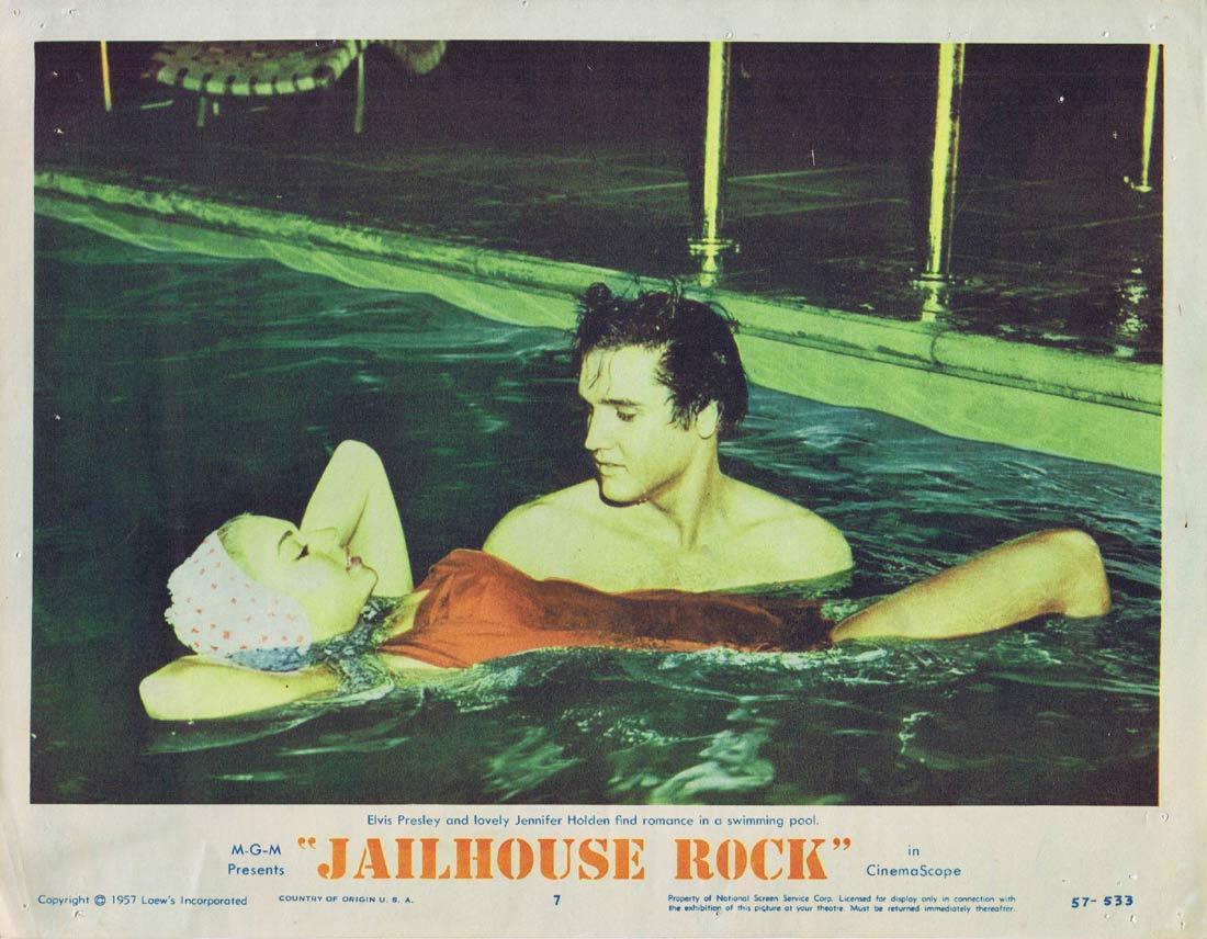 JAILHOUSE ROCK Original Lobby Card 7 Elvis Presley 1957