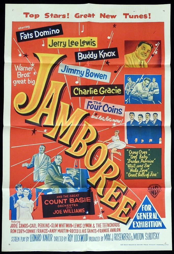 JAMBOREE Original One sheet Movie Poster Fats Domino Jerry Lee Lewis