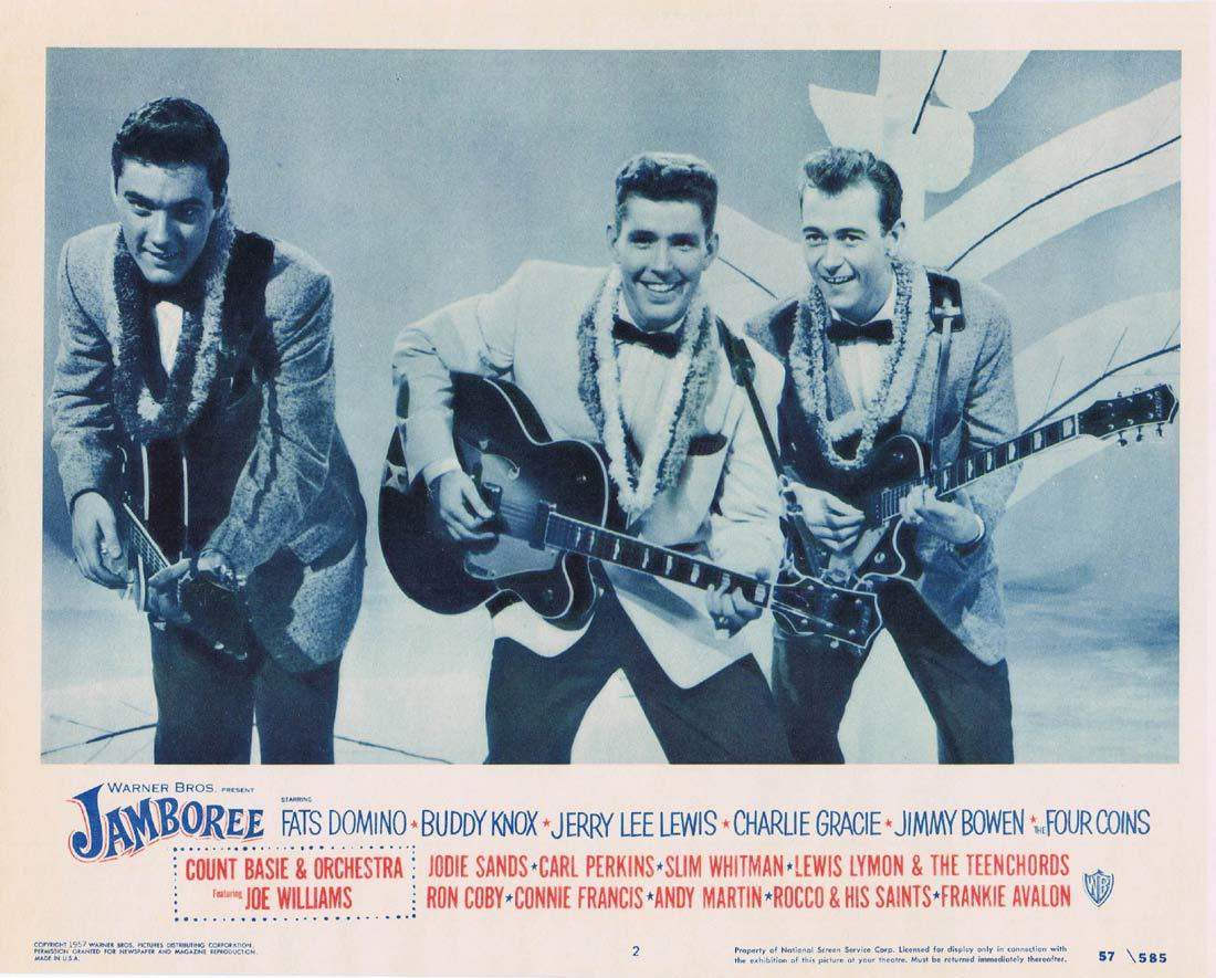 JAMBOREE Lobby card 2 1957 Jazz Rock and Roll Jerry Lee Lewis
