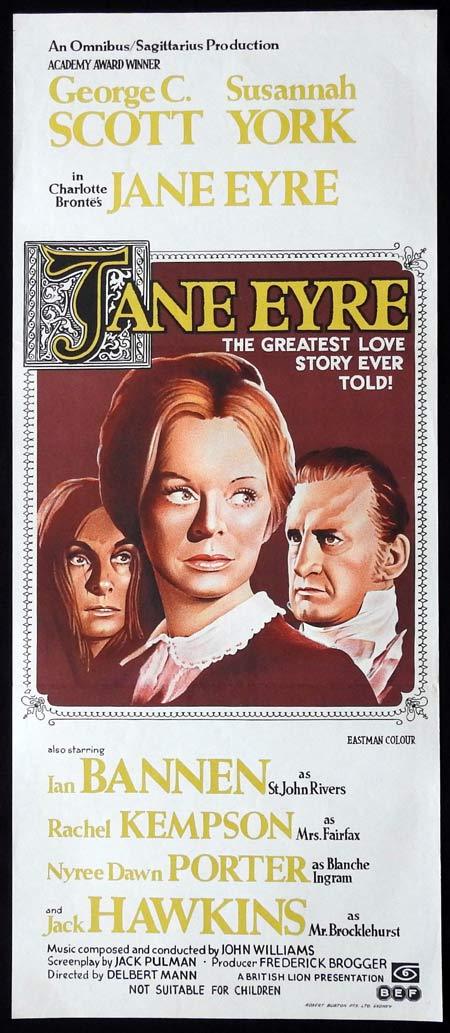 JANE EYRE Original Daybill Movie Poster SUSANNAH YORK George C.Scott