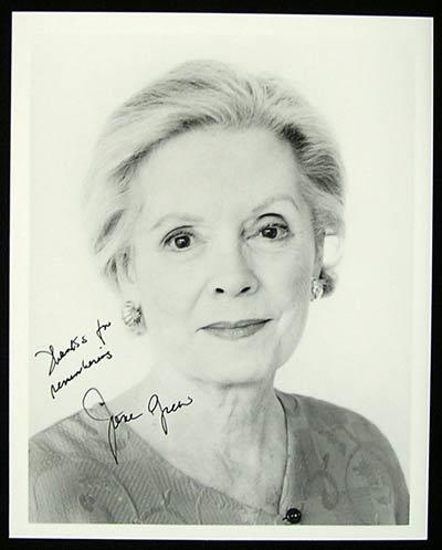 JANE GREER – Autographed 8 x 10