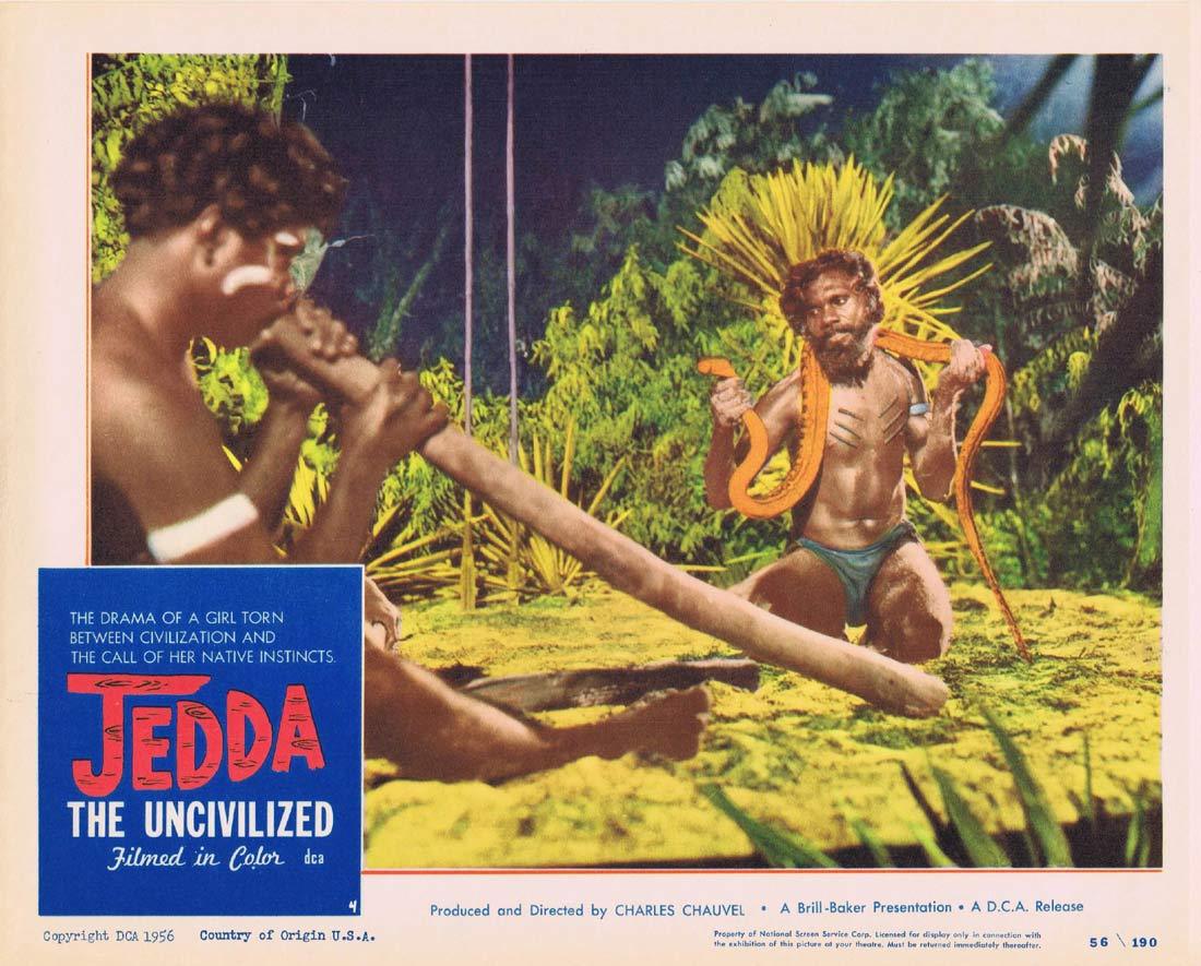 JEDDA THE UNCIVILIZED Lobby Card 4 1955 Charles Chauvel Aboriginal Didgeridoo