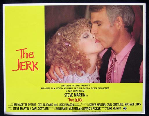 THE JERK Steve Martin Bernadette Peters Lobby Card Kiss