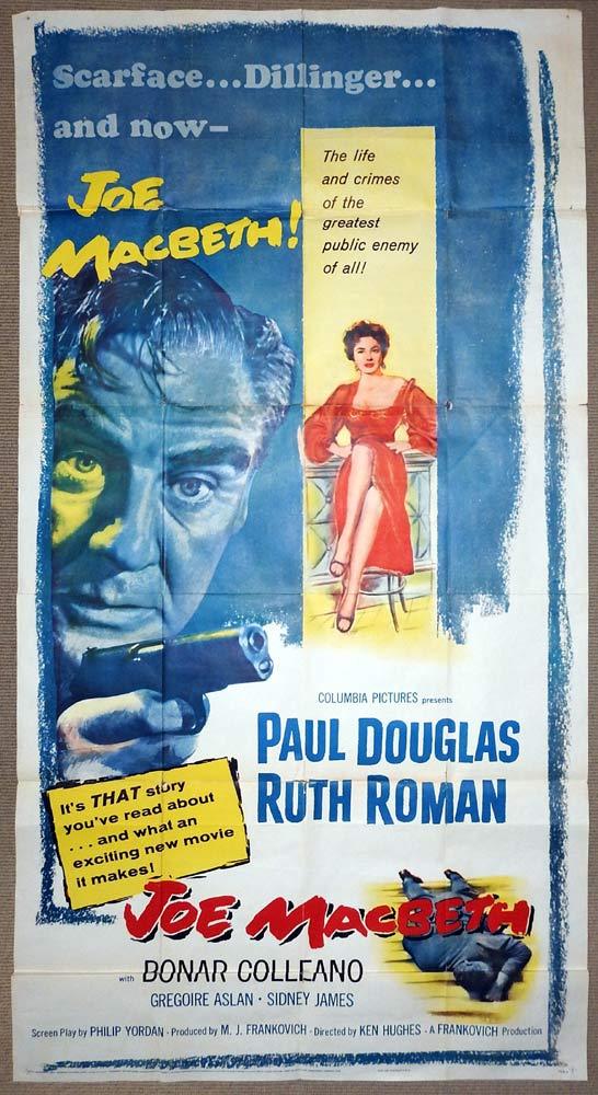 JOE MACBETH Original 3 Sheet Movie Poster Paul Douglas